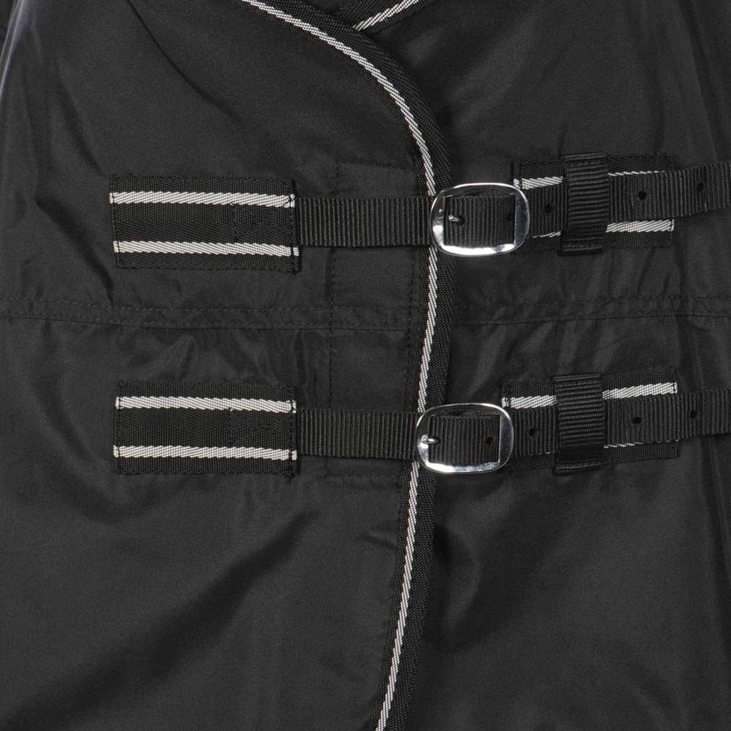 Riding World Regendeken Oxford 300D Fleece Voering 0g Zwart