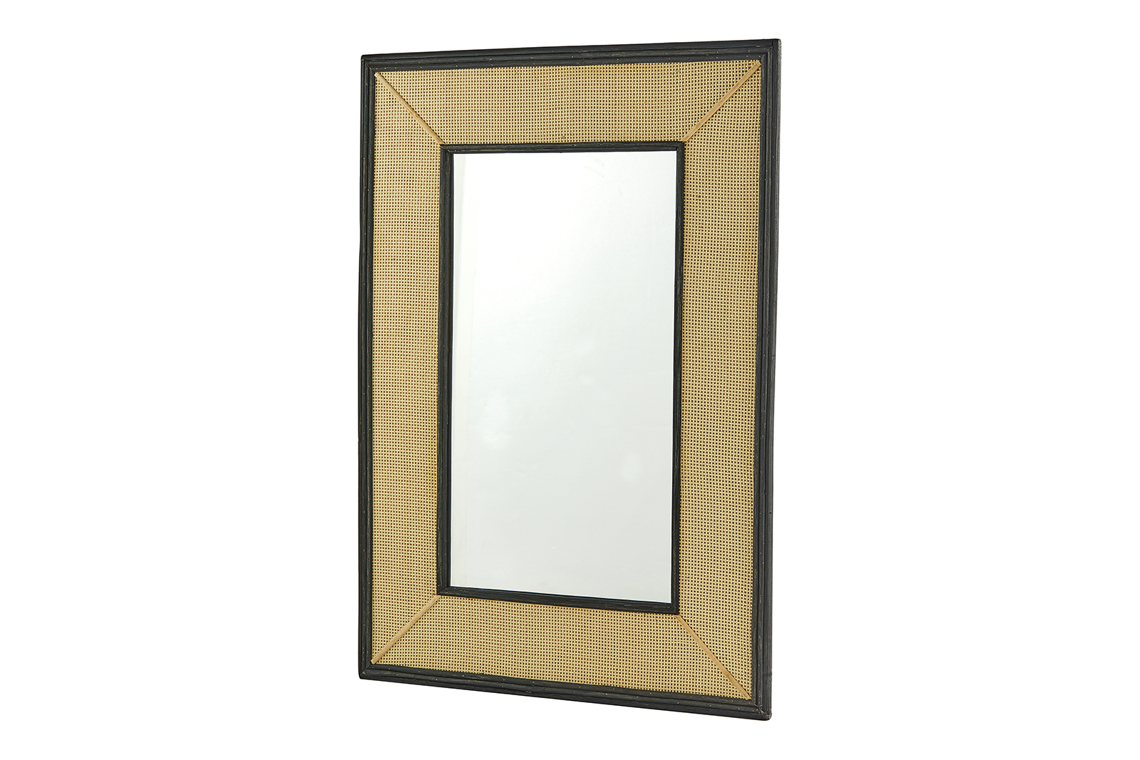 Gardu speil Rotting med sort ramme.  73x104 cm