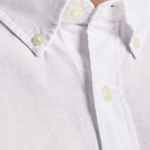 Jack & Jones - 12182486 JJEOXFORD SHIRT LS 21 NOOS WHITE Blanco