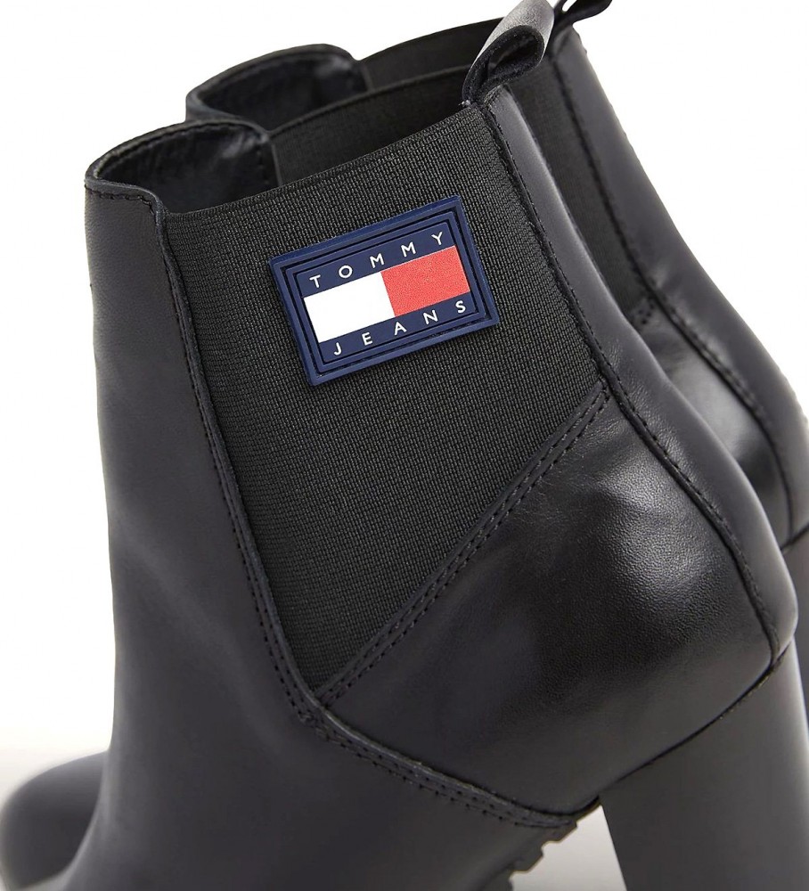Botas pretas de cano curto Tommy Jeans Essential