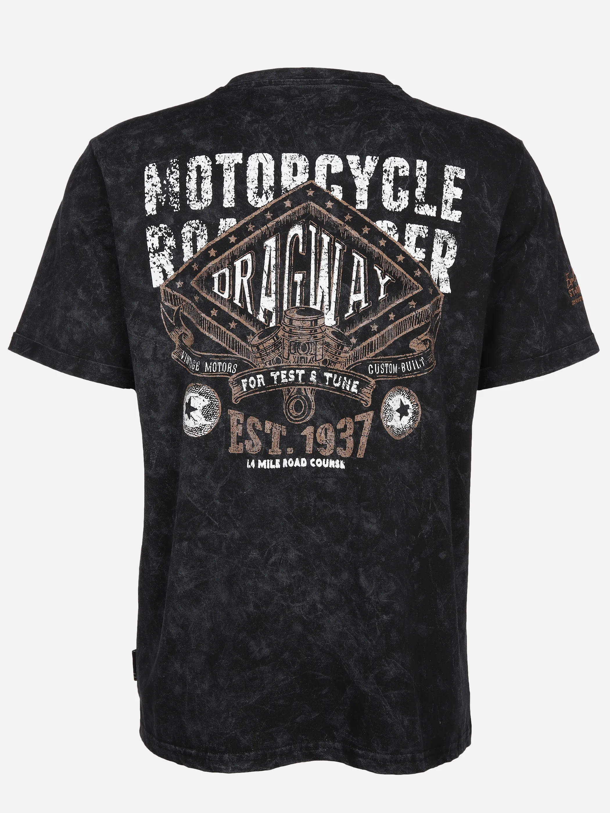 Herren Henleyshirt mit auffälligem Frontprint