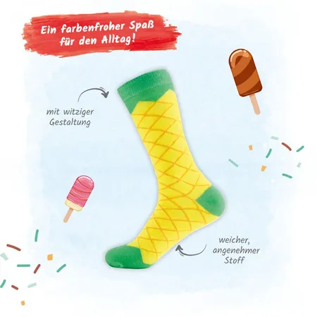 Trötsch Socken am Stiel, Ananas, 37 - 42