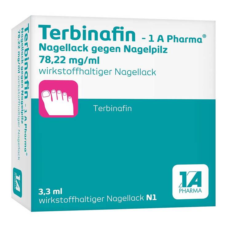 Terbinafin-1A Pharma Nagellack gegen Nagelpilz, 3.3 ml