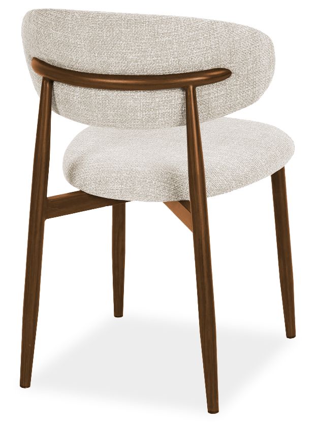Eetkamerstoel Beige Walnut Kumo B52 x D56 x H77 cm