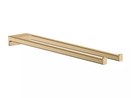 Porte-serviettes HANSGROHE AddStoris double branche 45 cm bronze brossé