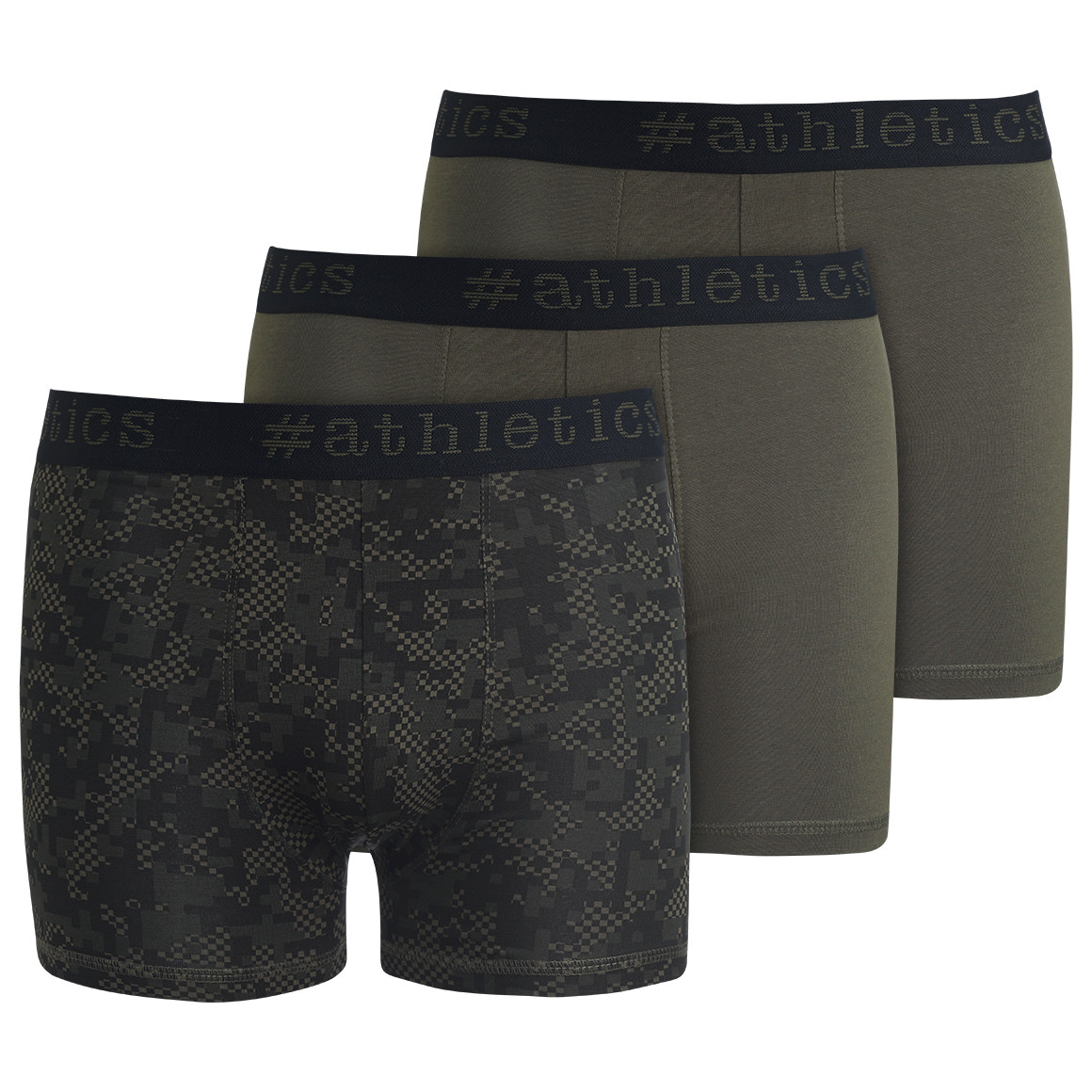 VanVaan 3 Herren Retroshorts im Set oliv / schwarz