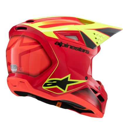Casque cross Alpinestars SUPERTECH S-M3 - FRAY - ENFANT - Rouge / Jaune