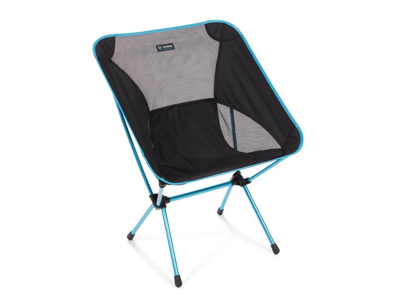 HELINOX Campingstuhl Chair One XL Black/Cyan Blue Leichter Campingstuhl