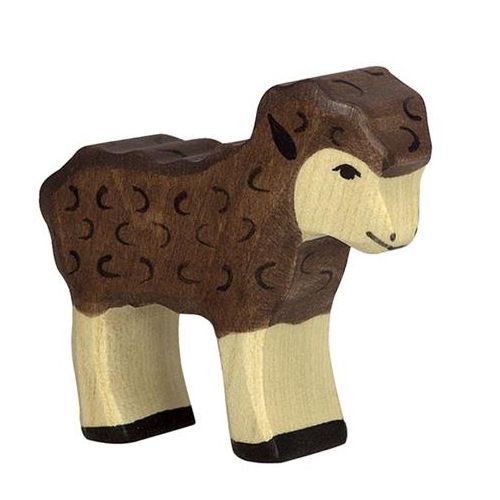 Holztiger lam zwart 7 cm