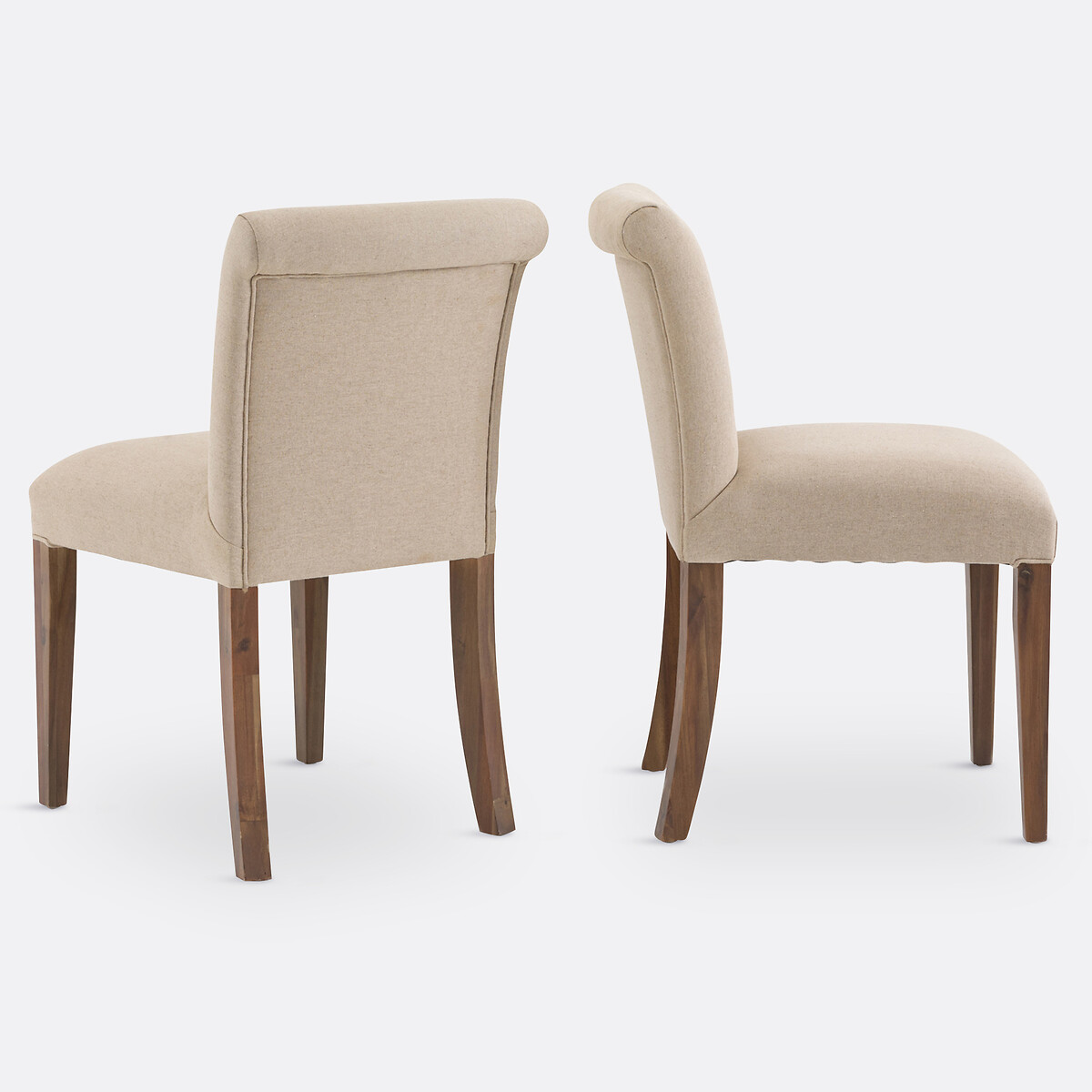 SO'HOME<br>Conjunto de 2 cadeiras com encosto acolchoado, Adélia