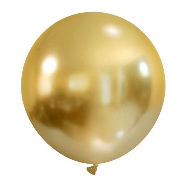 XiZ Party Supplies Balão de 60cm Cromado - Ouro Light 1 un. - 011024100