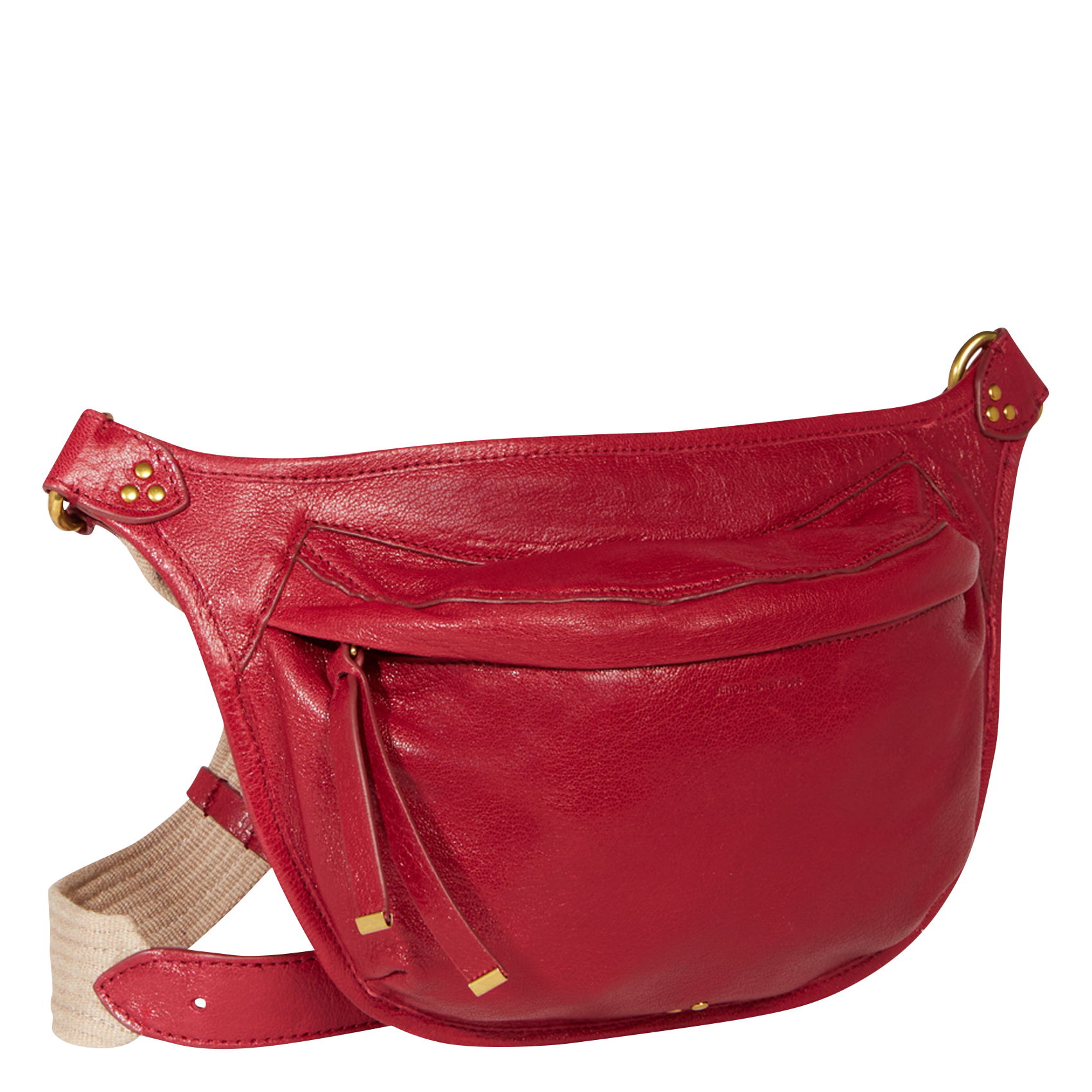 STAN BANANE - Sac banane en cuir| Rouge