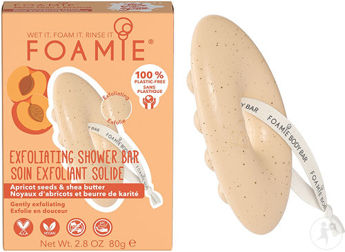 Foamie More Than A Peeling Soin Exfoliant Solide Végan Noyaux D'Abricots Et Beurre De Karité 80g