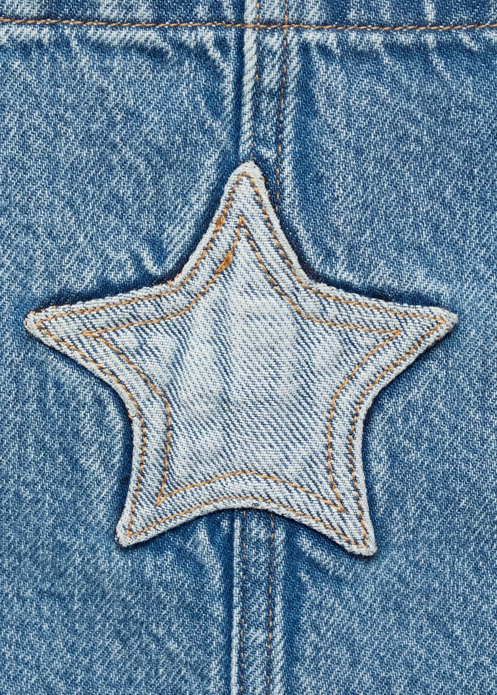 Mango Kids denim spijkerjurk medium blue denim