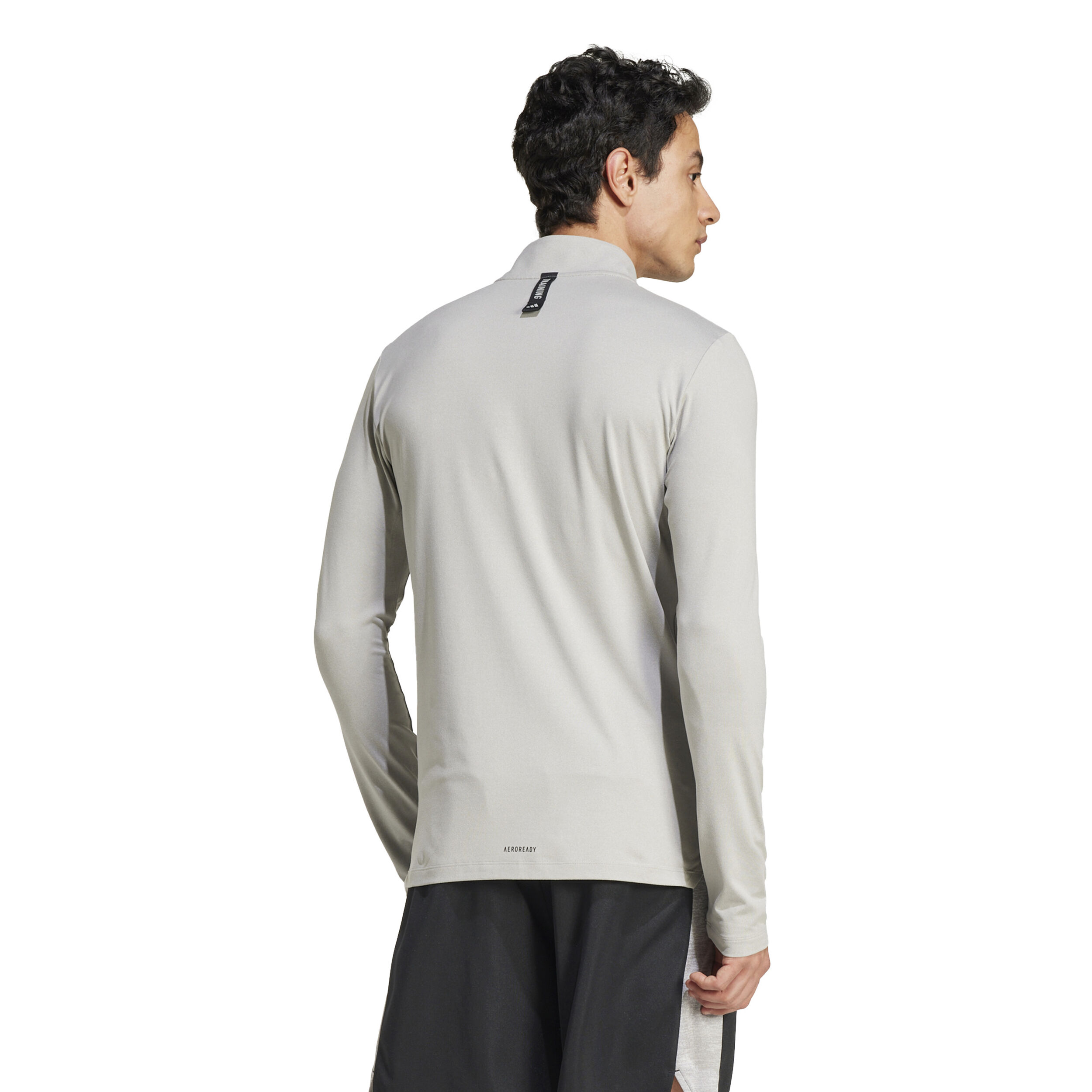 adidas Workout Half-Zip Haut Manches Longues Hommes - Gris
