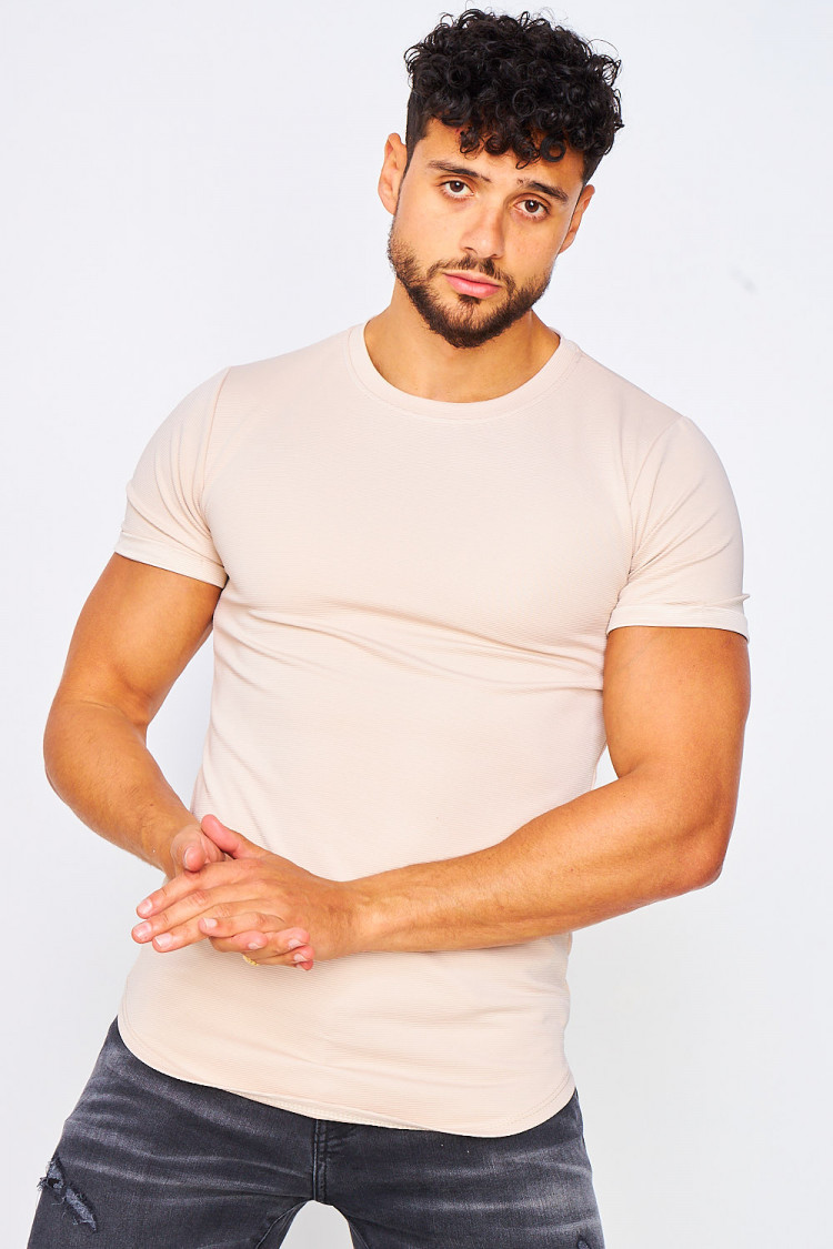 T-shirt beige uni