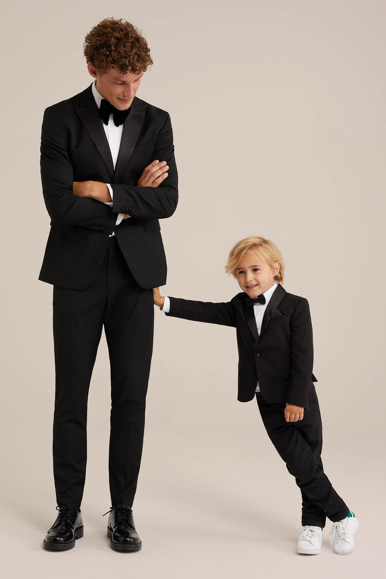 slim fit tuxedo blazer WE Fashion Zwart