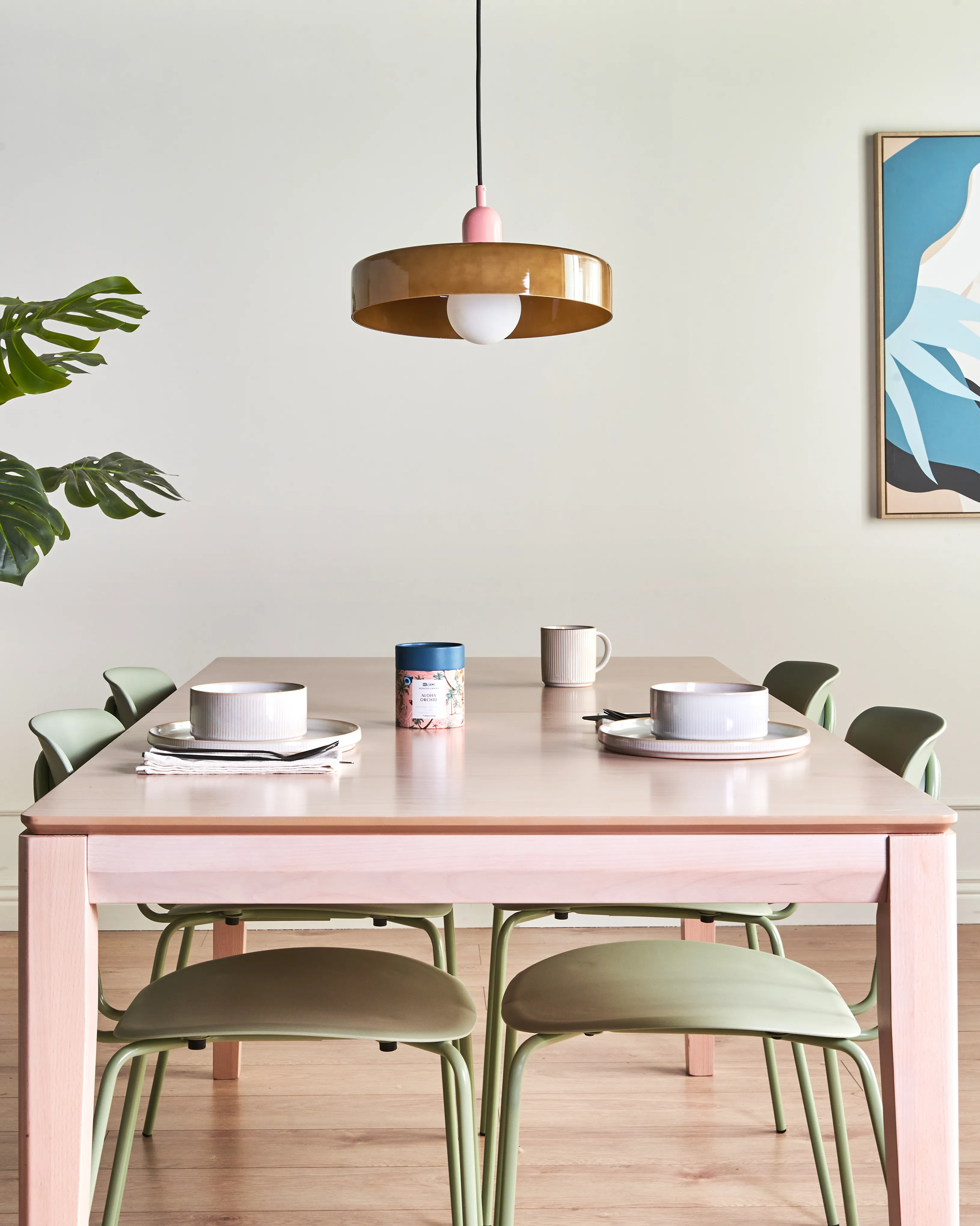 Hanglamp PAALA Glas Olijfgroen