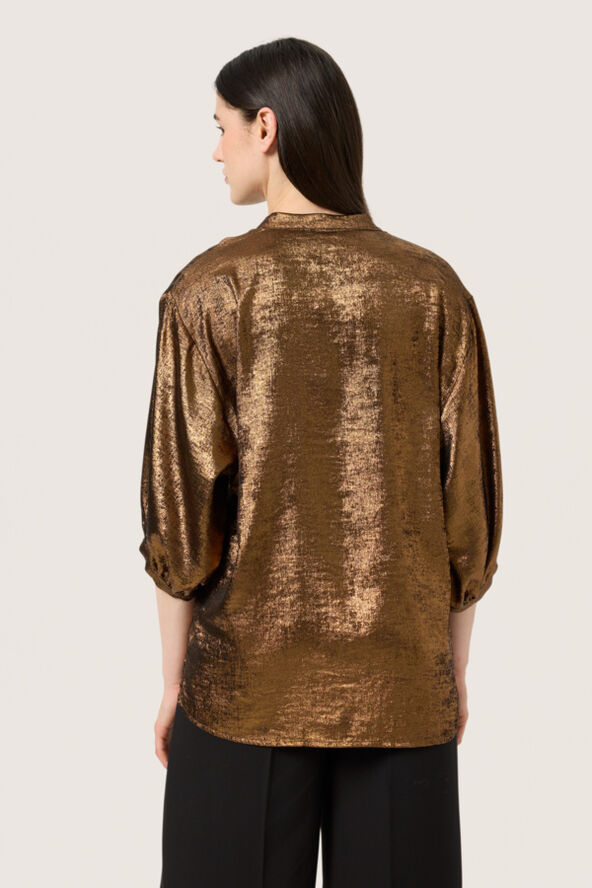 Soaked in Luxury SLElvie Amily Blouse 3/4 Copper