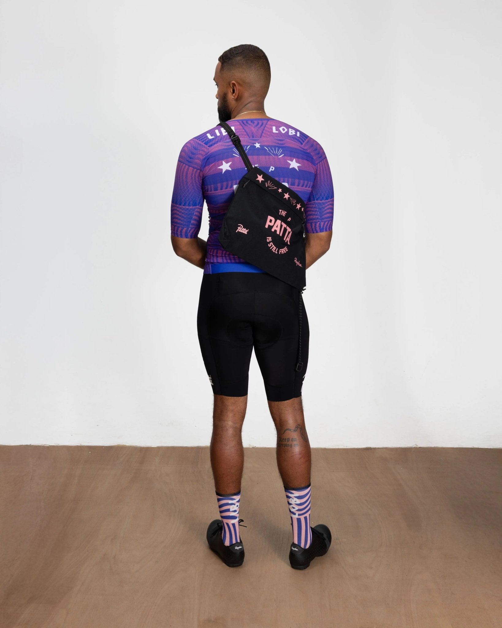 Patta x Rapha Tech Musette (Black/Pink)