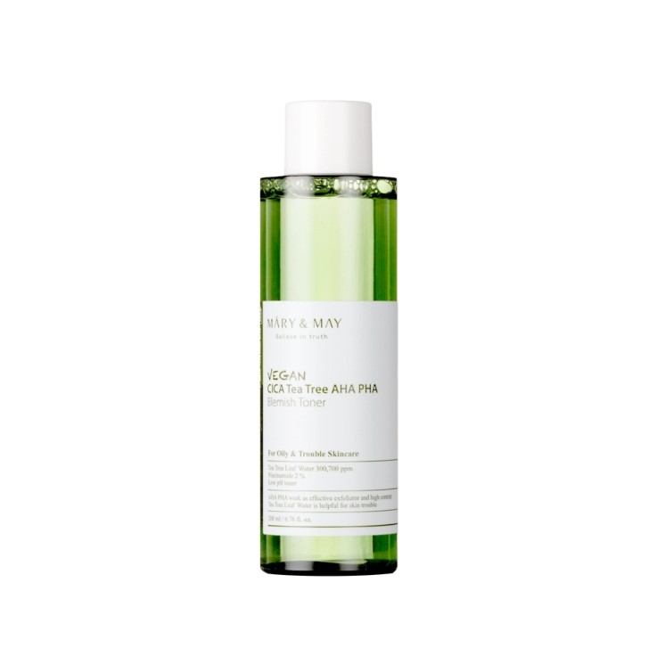 Mary&May Vegan CICA Teebaum AHA PHA Vegan Toner Säuretoner 200 ml