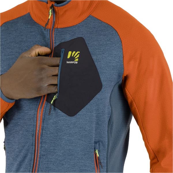 Veste polaire ski rando KARPOS ODLE FLEECE STARGAZER/FIERY RED