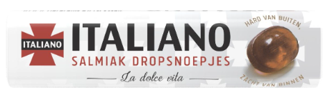 Italiano Salmiak Drop Rol 1 rol