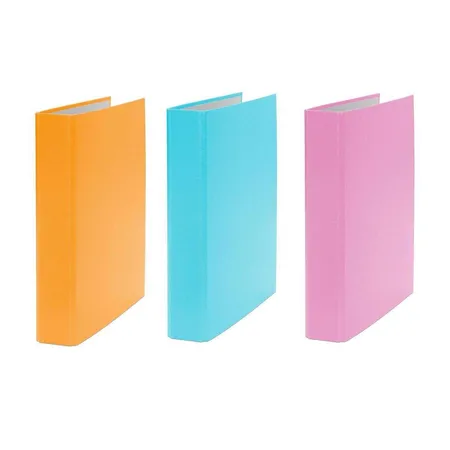 Livepac Office Ringbuch DIN A5, 2-Ring, 3 Stück, je 1x in pink, türkis und orange