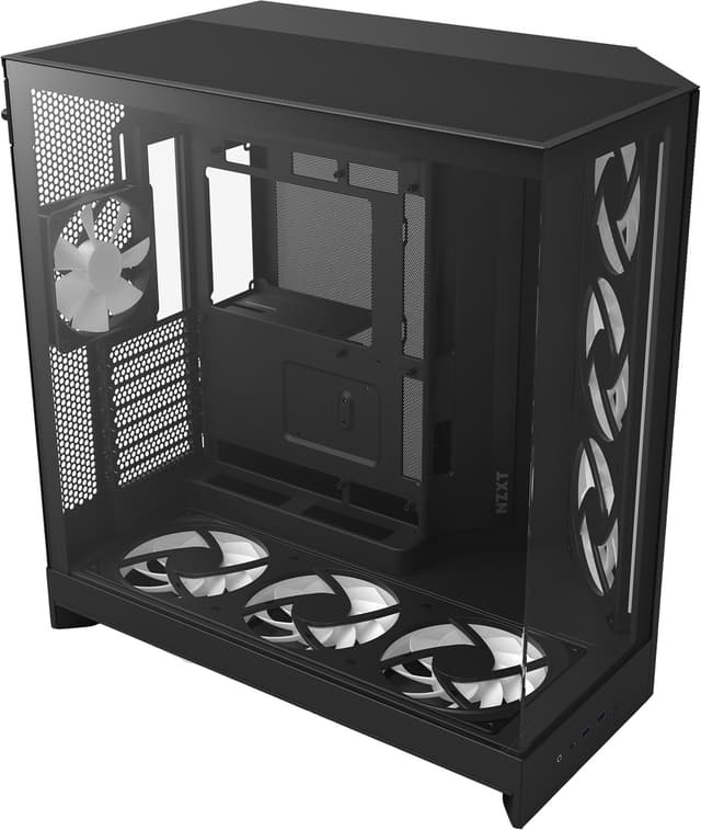 NZXT H9 Flow RGB+ 2025 PC-kabinet (sort)