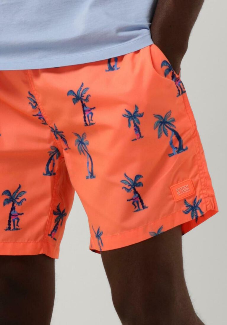 SCOTCH & SODA roze scotch & soda  mid length - printed swimshort