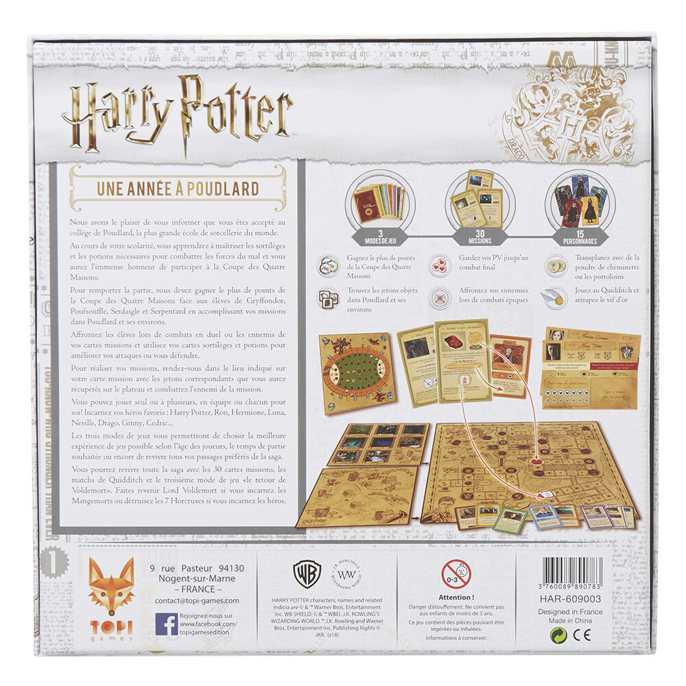 Jeu de société Harry Potter Une année à Poudlard