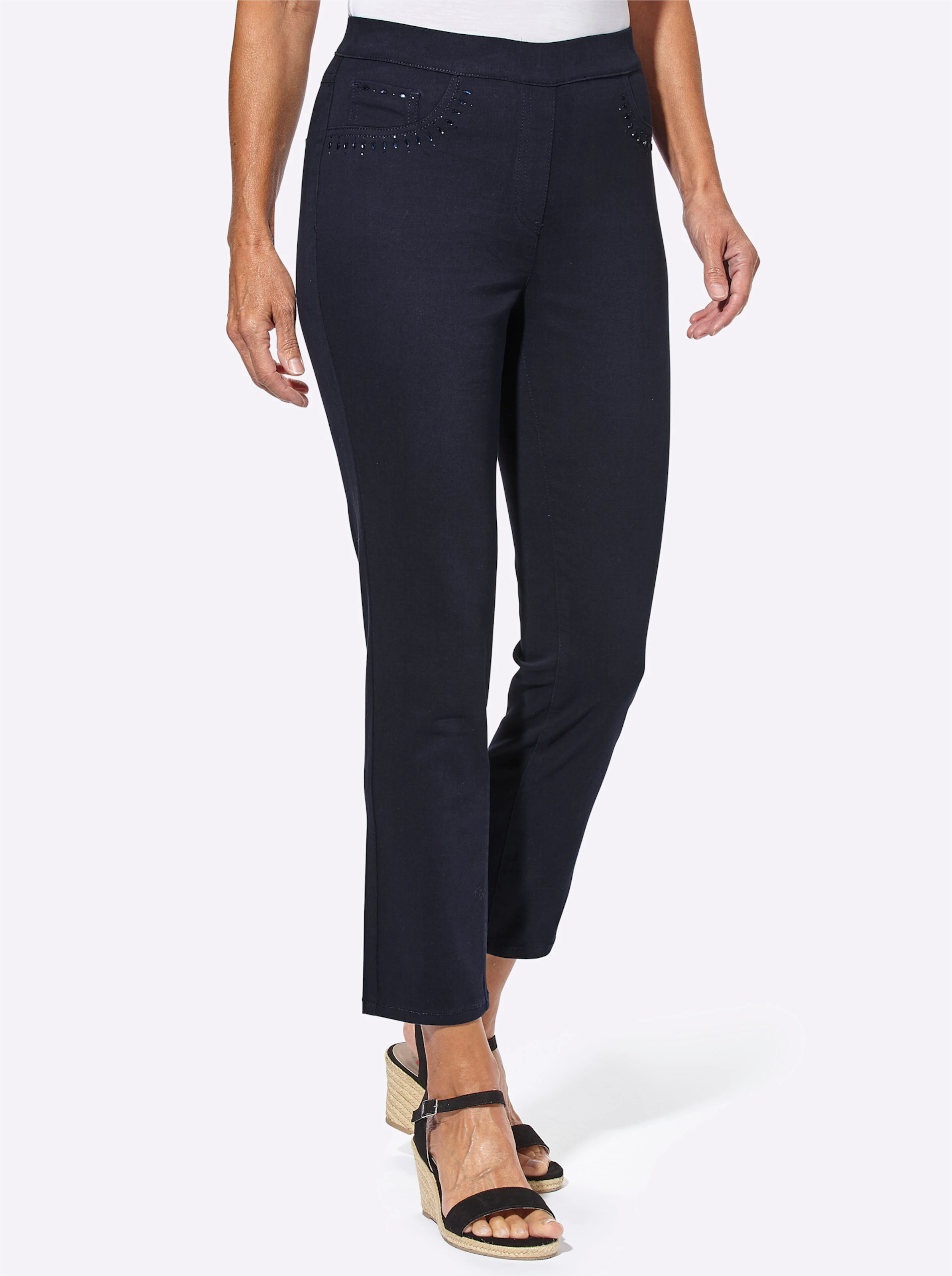 7/8-Jeans in marine
