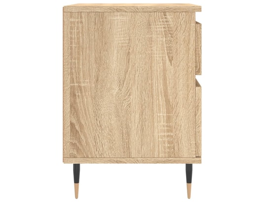 VIDAXL - Tables de chevet 2 pcs chêne sonoma 40x35x50 cm bois ingénie...