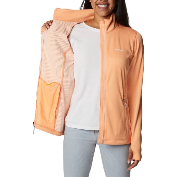 Veste polaire randonnée COLUMBIA W PARK VIEW™ GRID FLEECE FULL ZIP PEACH HEATHER