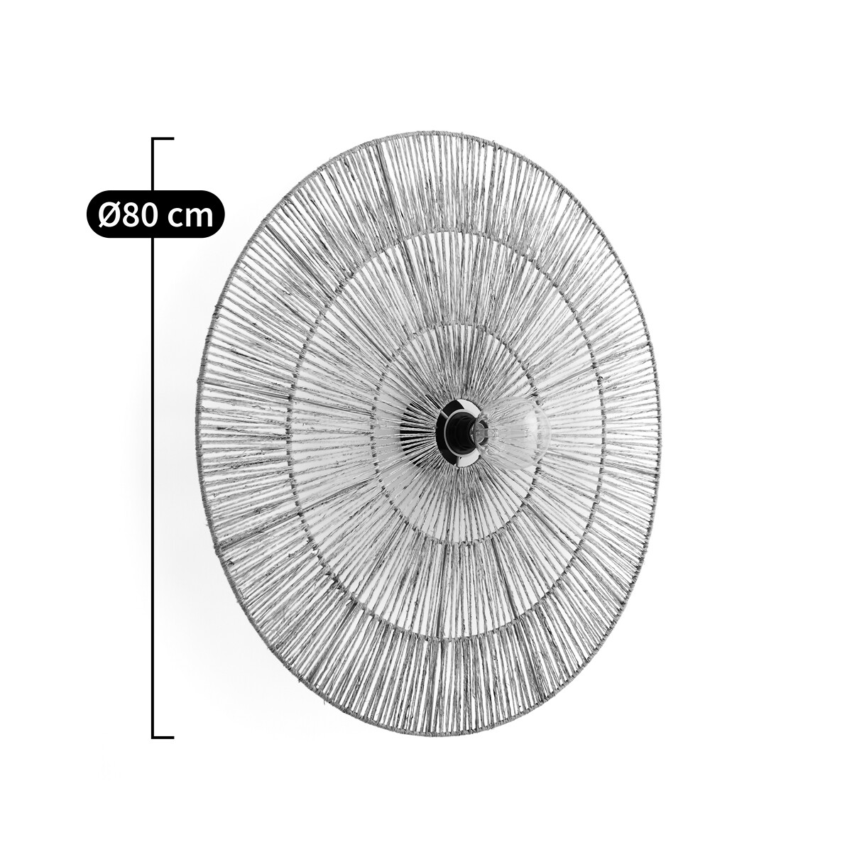 LA REDOUTE INTERIEURS<br>Candeeiro de parede redondo Ø80 cm, Yaku