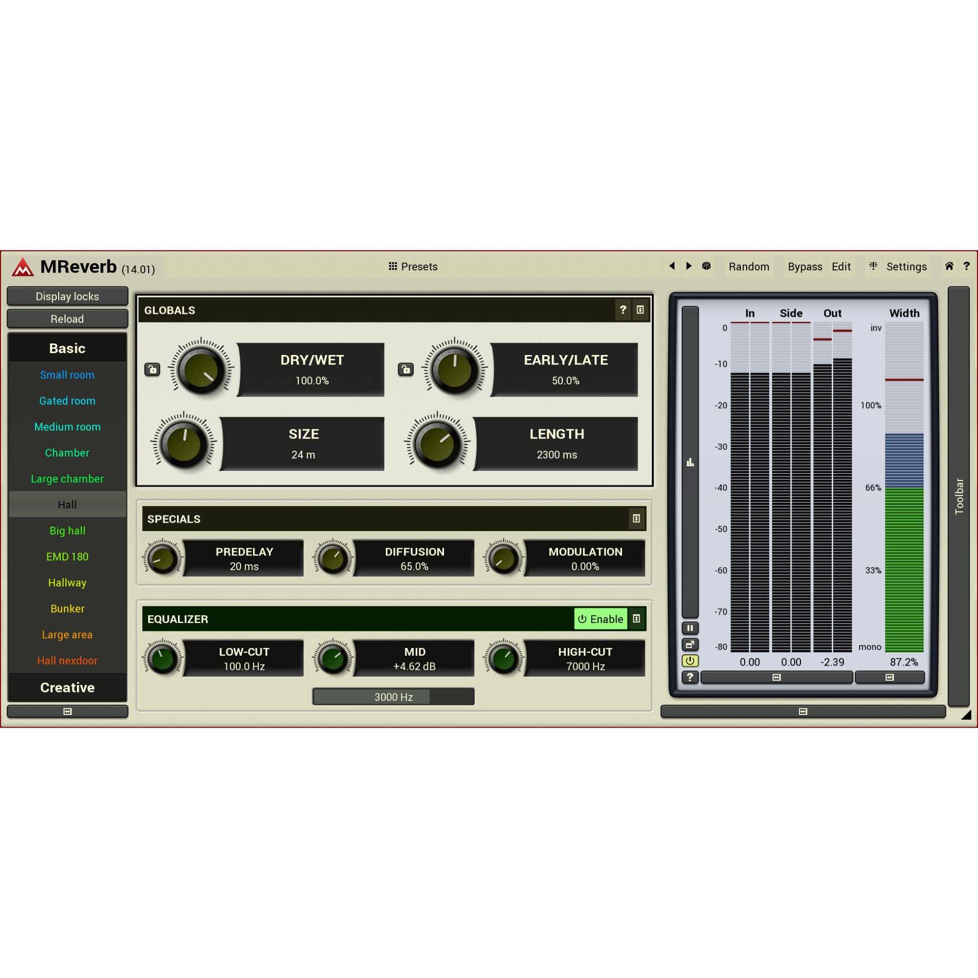 MeldaProduction MReverb (download)