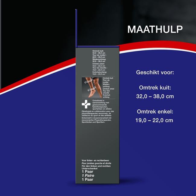 Hansaplast Sport Compressie Kuit Zwart Medium