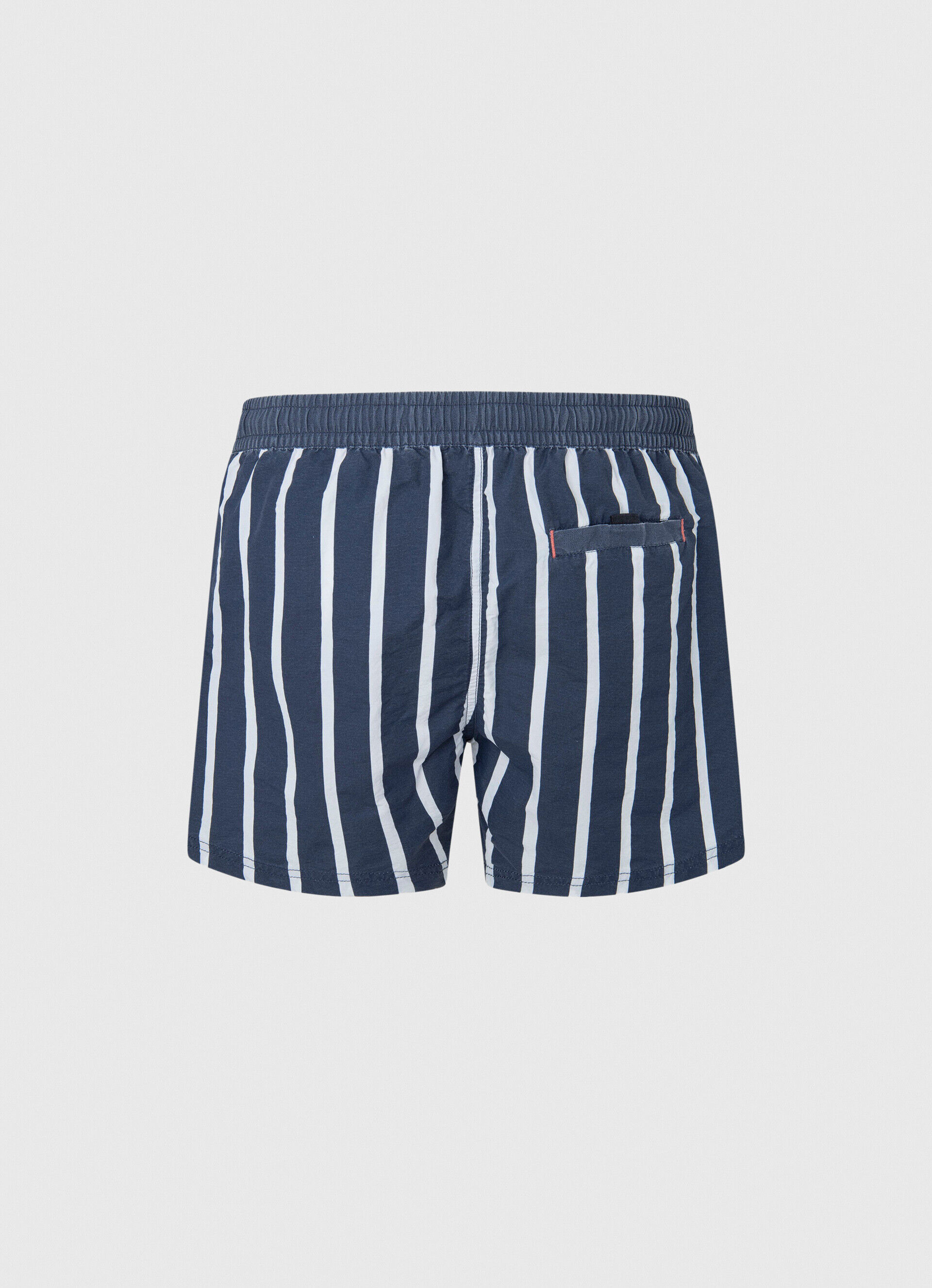 Maiô bermuda listrada Fritz - azul índigo
