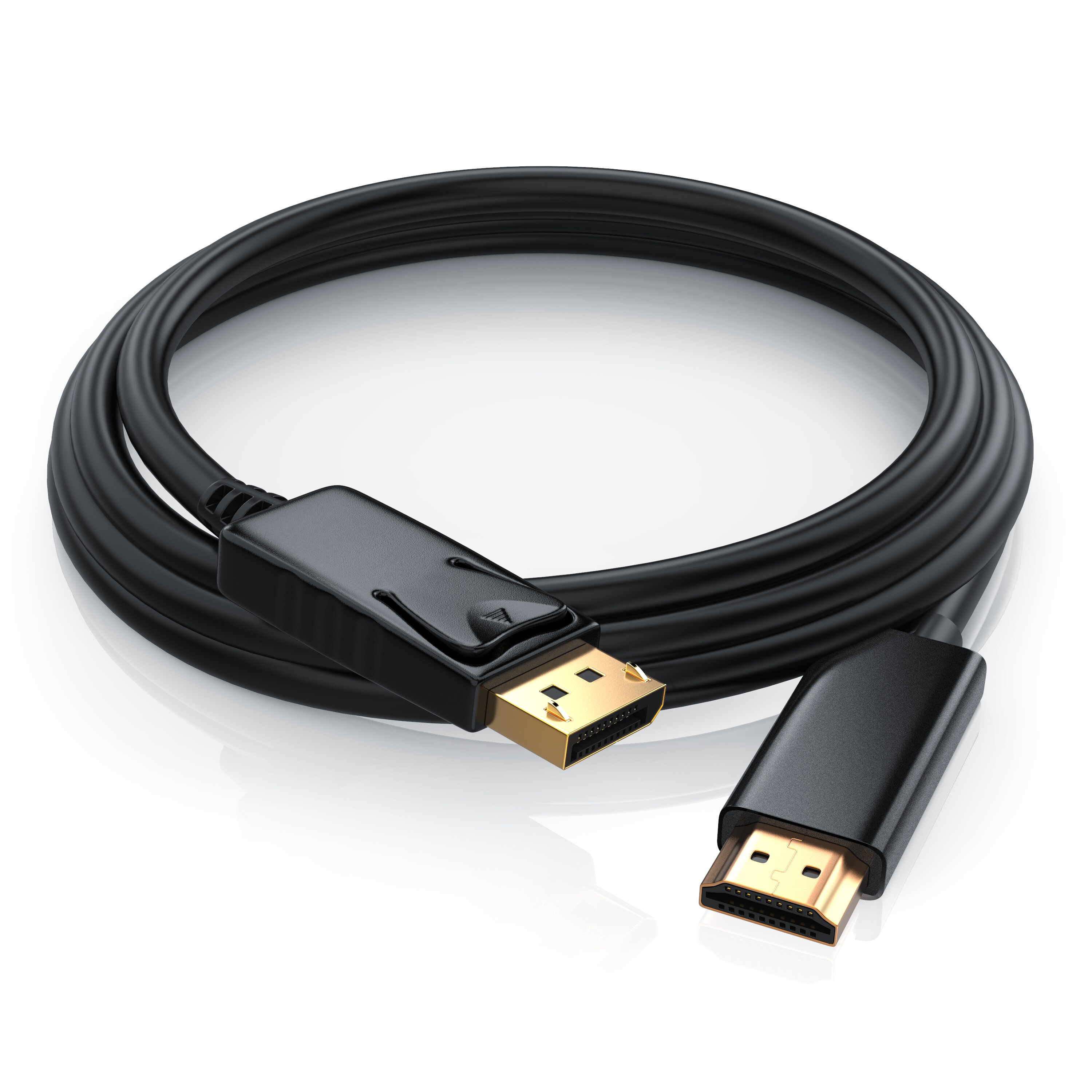 CSL DisplayPort zu HDMI Audio- & Video-Kabel, DP Monitor Kabel mit Audioübertragung - 3m