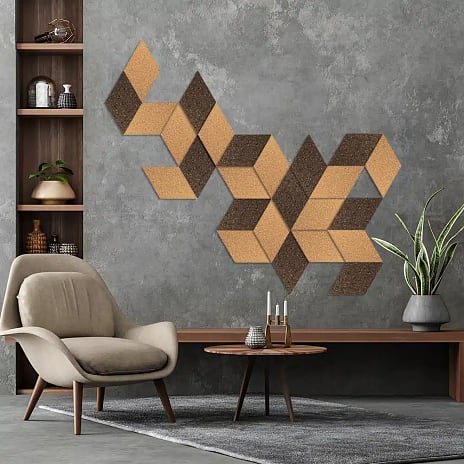 Acoustic diamond kork - natural