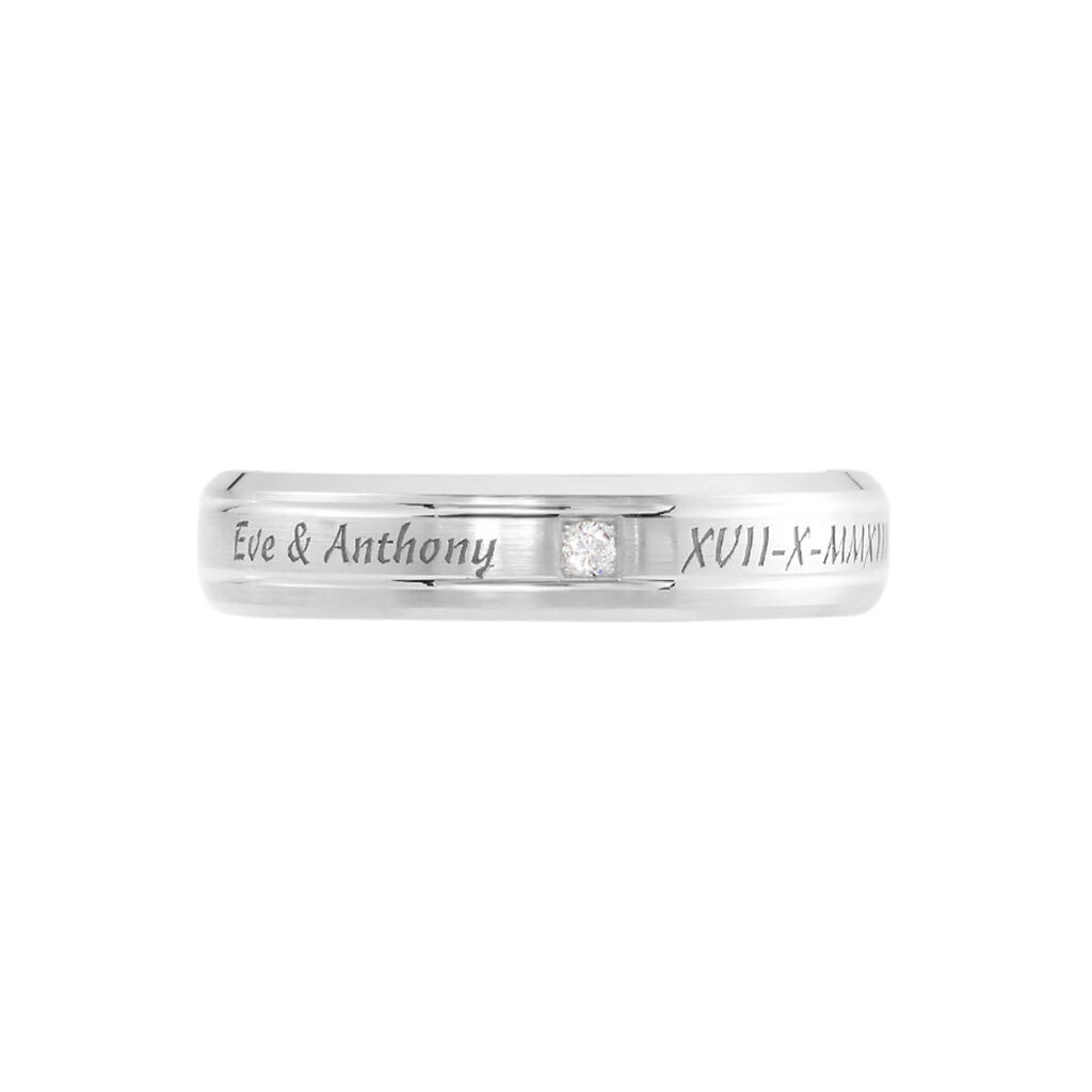 Alliance Romaine Or Blanc Diamant