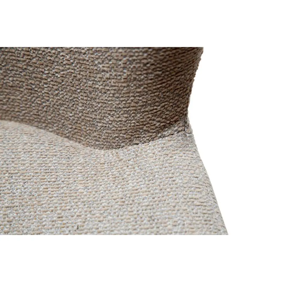 Hioshop Glam Dan-Form counterstoel bouclé lichtgrijs