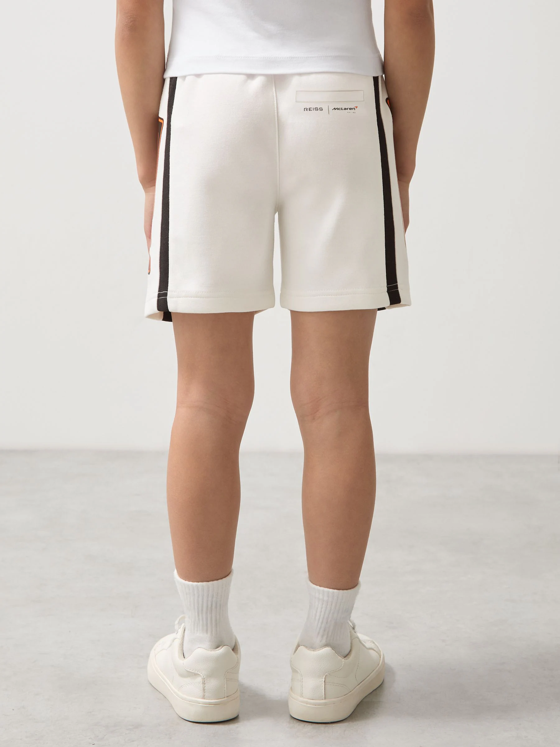 Wit - Reiss Ride Uniseks Fit McLaren F1 Team Trekkoord Shorts