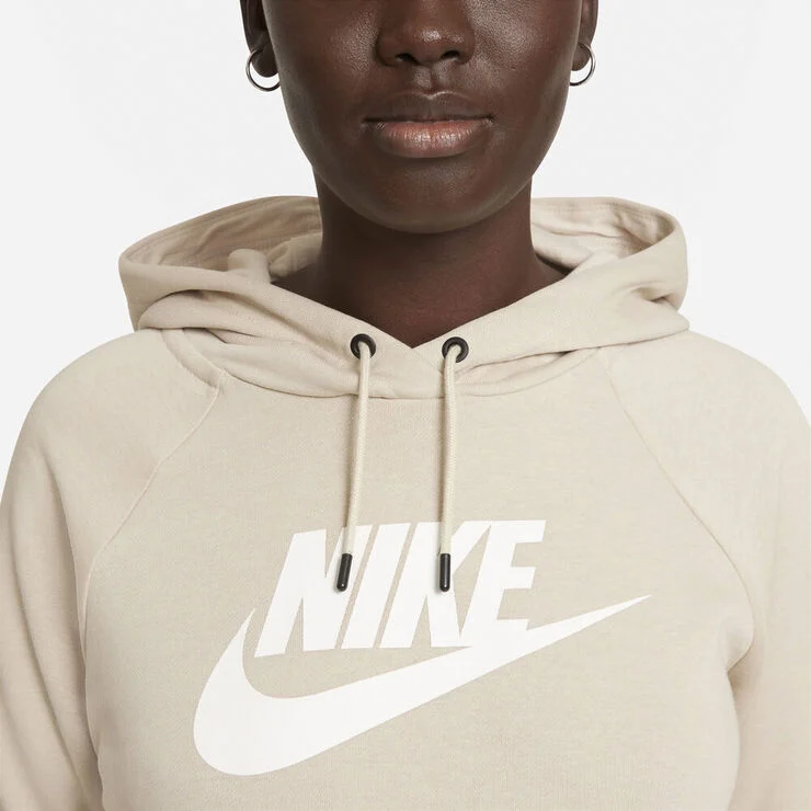 Nike Sportswear Essential Fleece hættetrøje Hvid