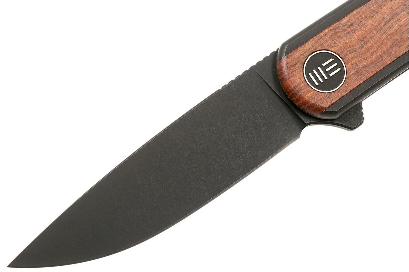 WE Knife Smooth Sentinel WE20043-3 Black Titanium Cuibourtia Wood zakmes