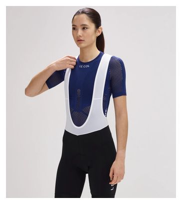 Sous Maillot Manches Courtes Unisexe Le Col Mesh Pro Bleu