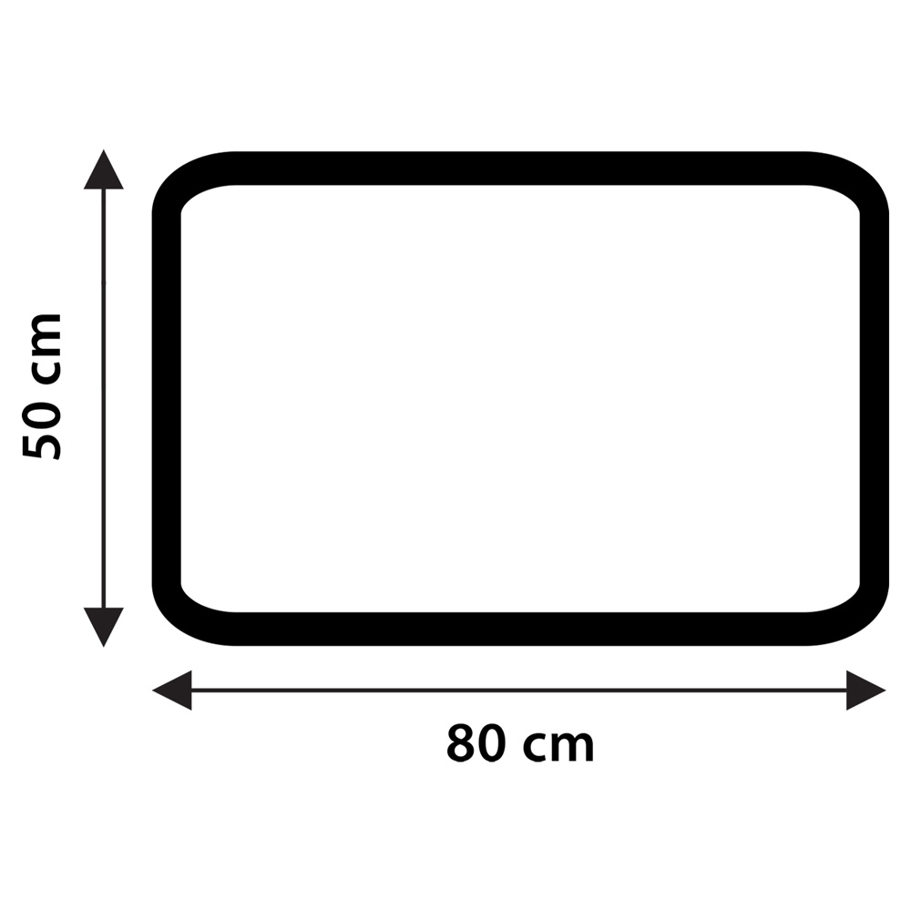 Differnz Devon badmat 50x80cm grijs wit
