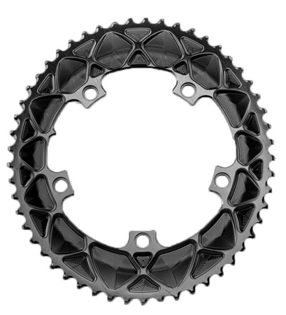 Absolute Black Oval Premium 53T Klinge 130BCD 5huls sort