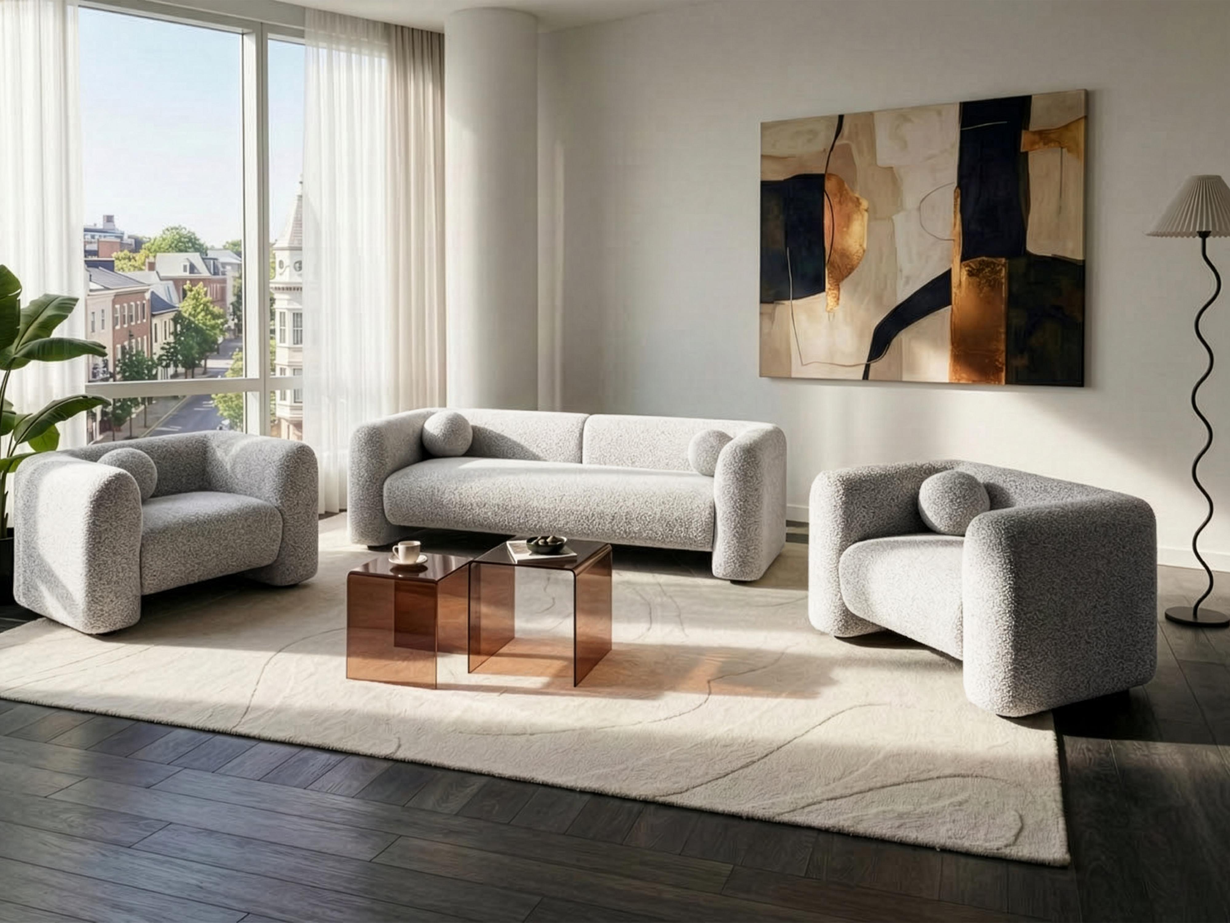 Bankenset 5-zits LEIREN Beige