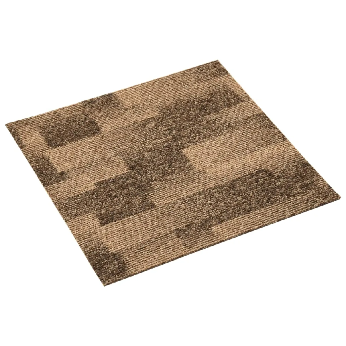 vidaXL Carreaux de tapis de sol - Marron